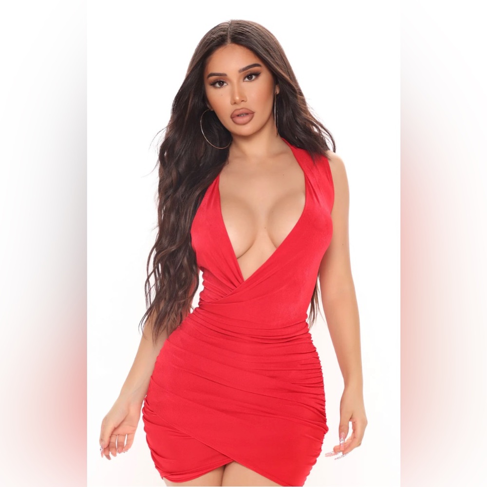 Fashionova red mini dress